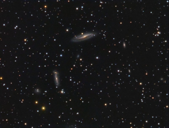 ngc 6928 group of galaxies in delphinus - image courtesy of jim shuder