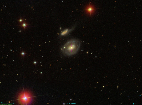 NGC 7469 was provided by the Sloan Digital Sky Survey (SDSS)