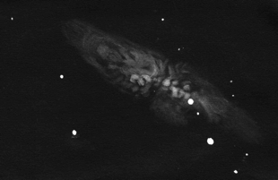 Supernova in M82 - Sketch Courtesy of Dale Holt