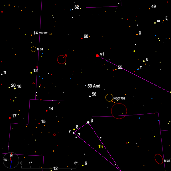 Image of a finder chart for the double star 59 And (STF 222) in Andromeda Image of a finder chart for the double star 59 And (STF 222) in Andromeda