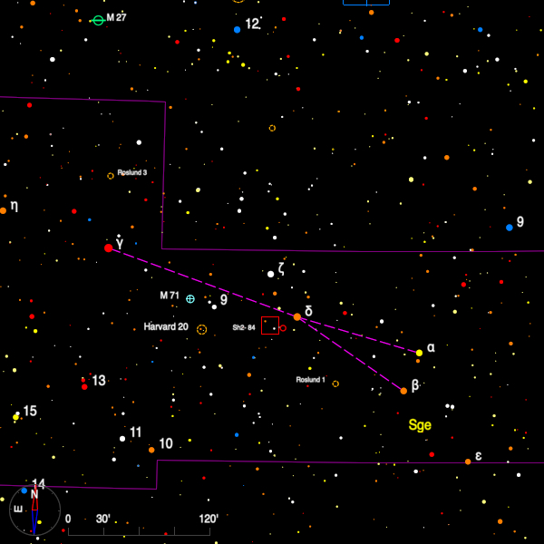 Image of a finder chart for the double star zeta Sge in Sagitta