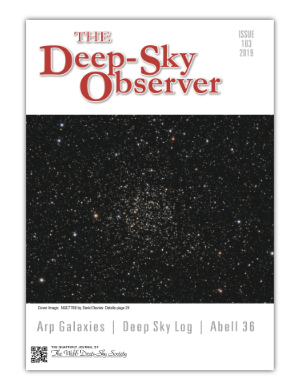 The Deep-Sky Observer 183 Cover