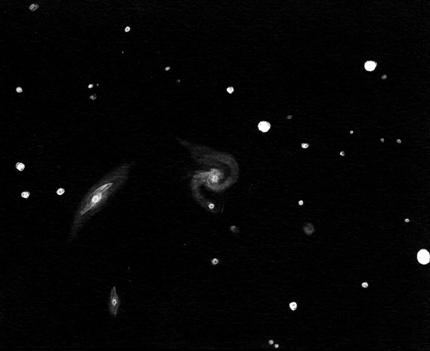 Sketch of NGC7448 by Dale Holt
