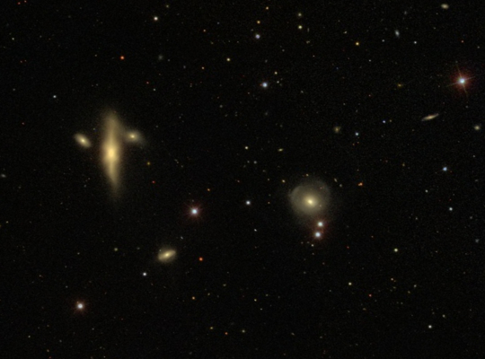 This image of NGC 128 was provided by the Sloan Digital Sky Survey (SDSS)