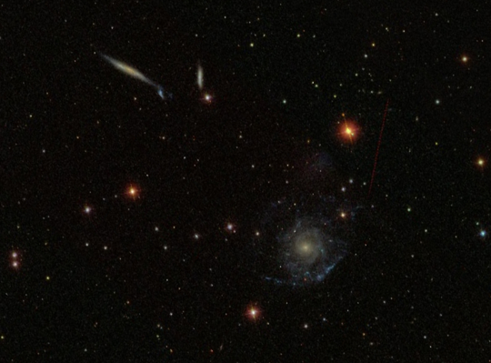 NGC 2805 was provided by the Sloan Digital Sky Survey (SDSS)