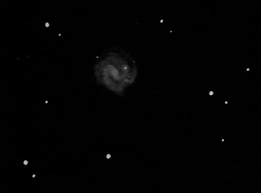 Sketch of NGC 2967 galaxy by Dale Holt