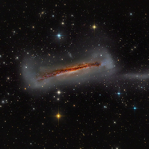 Galaxy NGC 3628 in Leo courtesy of Mark Hanson