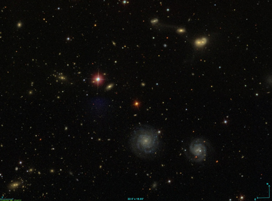 This image of the NGC 4410 group was provided by the Sloan Digital Sky Survey (SDSS)