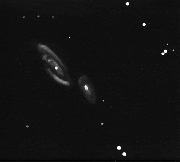 A Sketch of NGC 5859 and NGC 5857 by Dale Holt