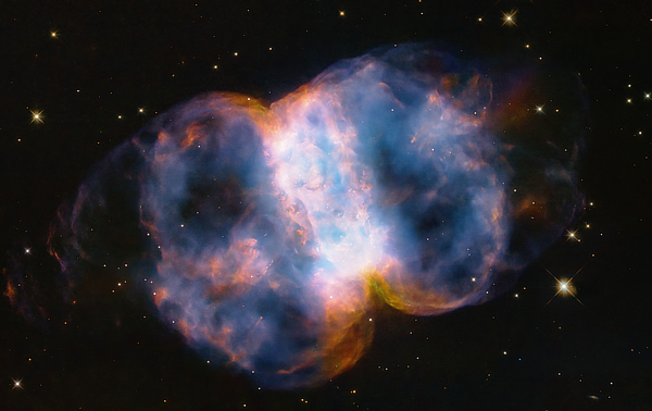 An image of Bipolar planetary nebula M76 in Perseus by the Hubble Space Telescope (Image credit: NASA, ESA, STScI, A. Pagan (STScI)).