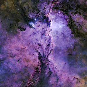 An image of the emission nebula NGC6188 (Rim Nebula) in Ara courtesy of Suzanne Beers