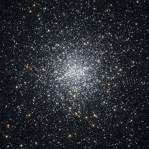 An image of the stars of globular cluster NGC 6440 Sagittarius filling the view courtesy of the Hubble Space Telescope via Wikimedia Commons.