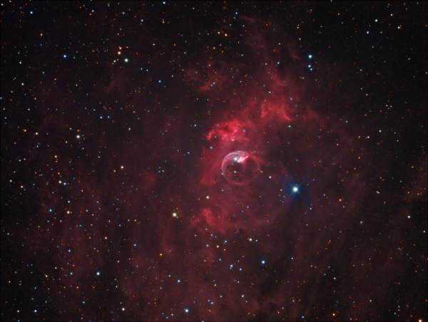 Image Credit: David Davies - An LRGB image of the Bubble Nebula (NGC 7635)