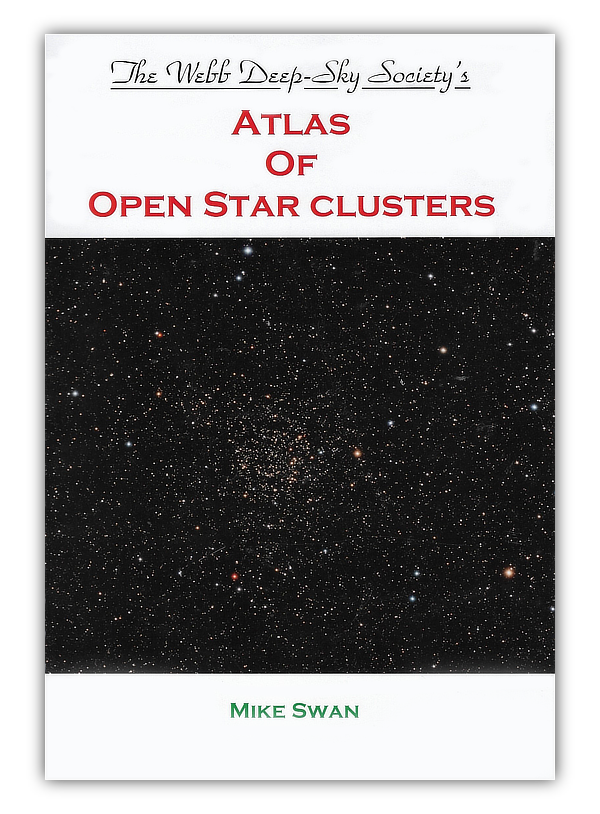 The front cover of Mike Swan's Atlas of Open Star Clusters The front cover of Mike Swan's Atlas of Open Star Clusters